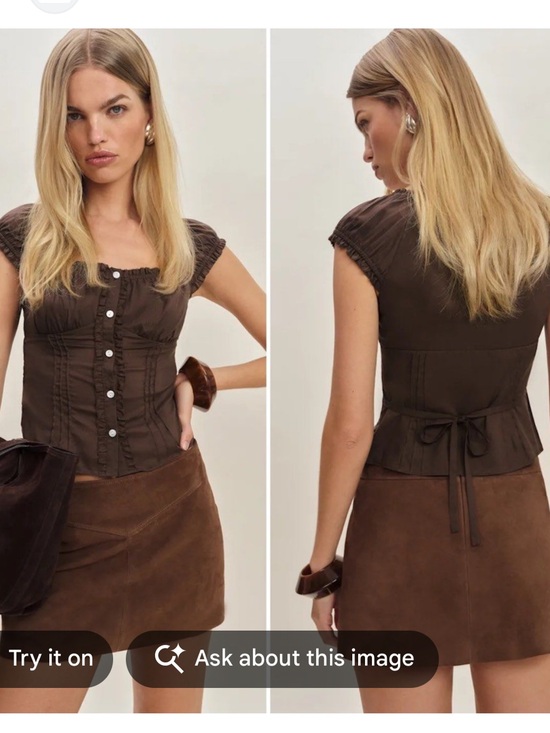 Reformation Tops - Reformation Alabama Top Devon Lee Carlson collab